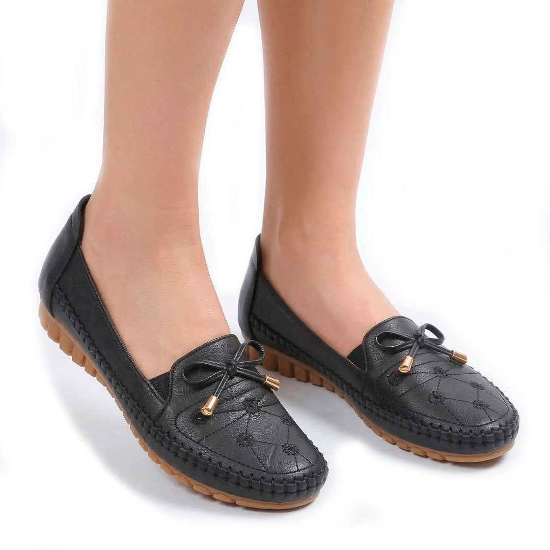 Women's Soft-Touch Studded Driving Loafers Mila
