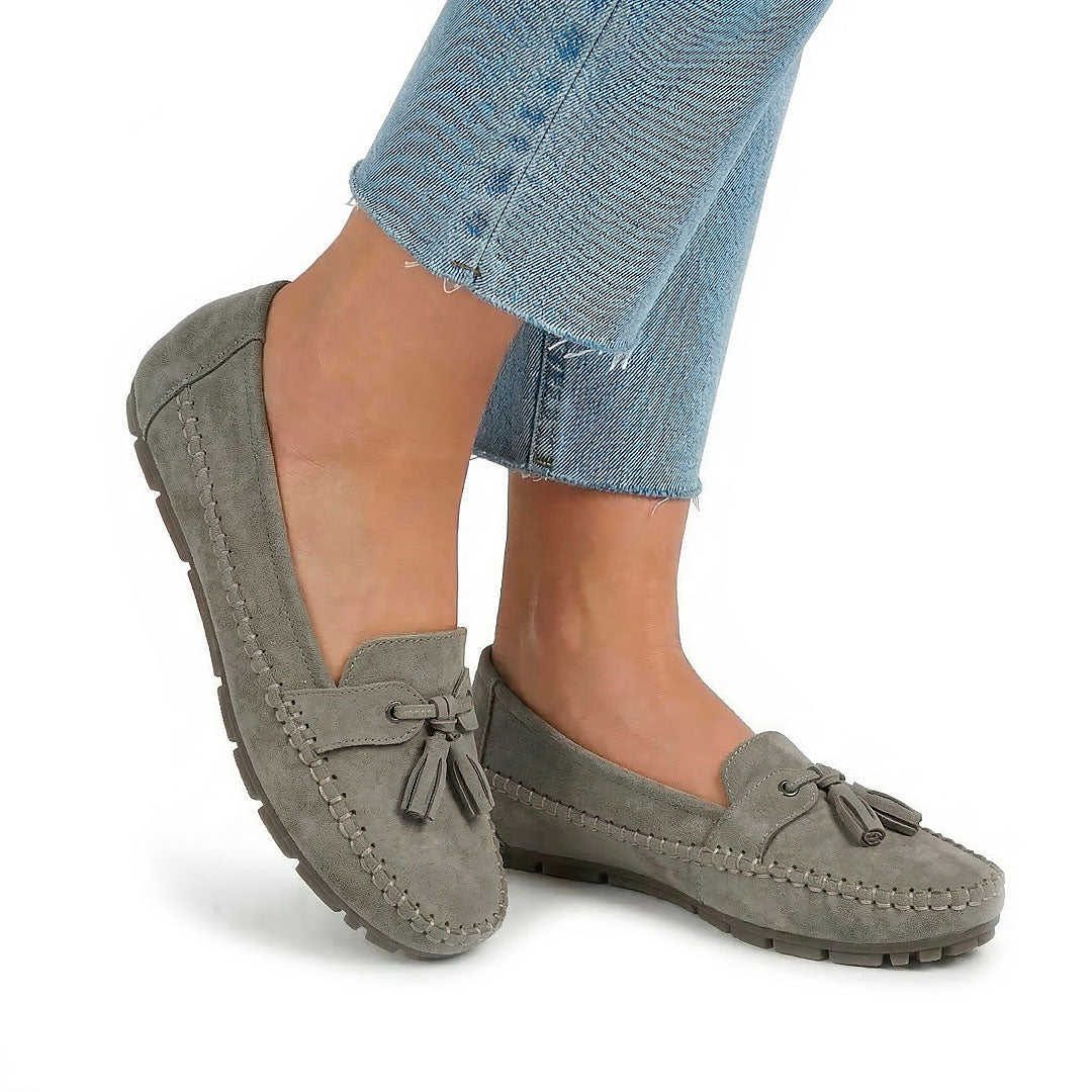 Women's Soft Suede Tassel Driving Loafers Mila