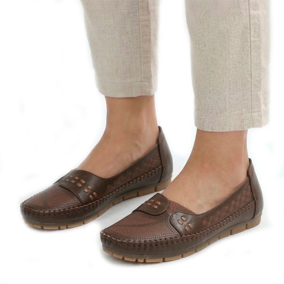 Women's Laser-Cut Driving Mocasins Mila