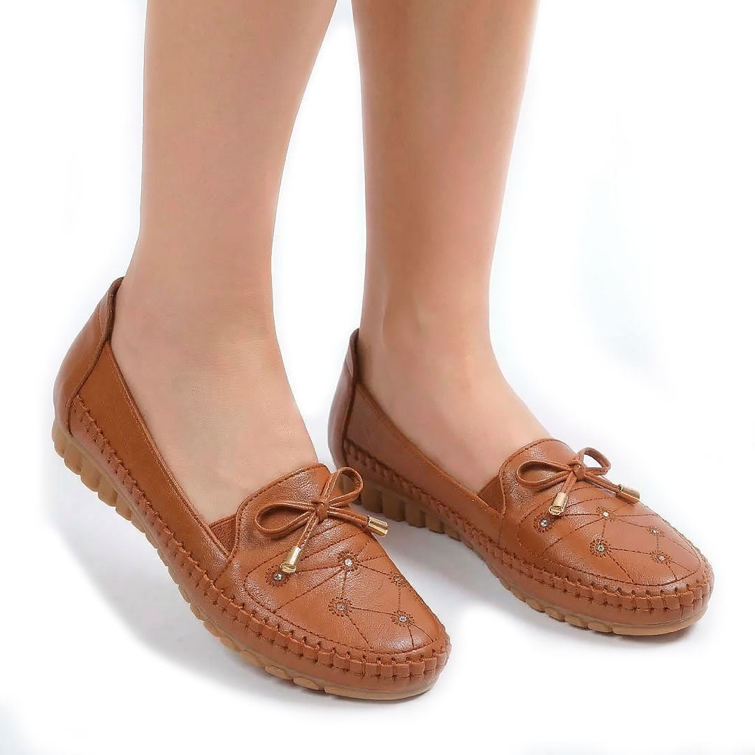 Women's Soft-Touch Studded Driving Loafers Mila