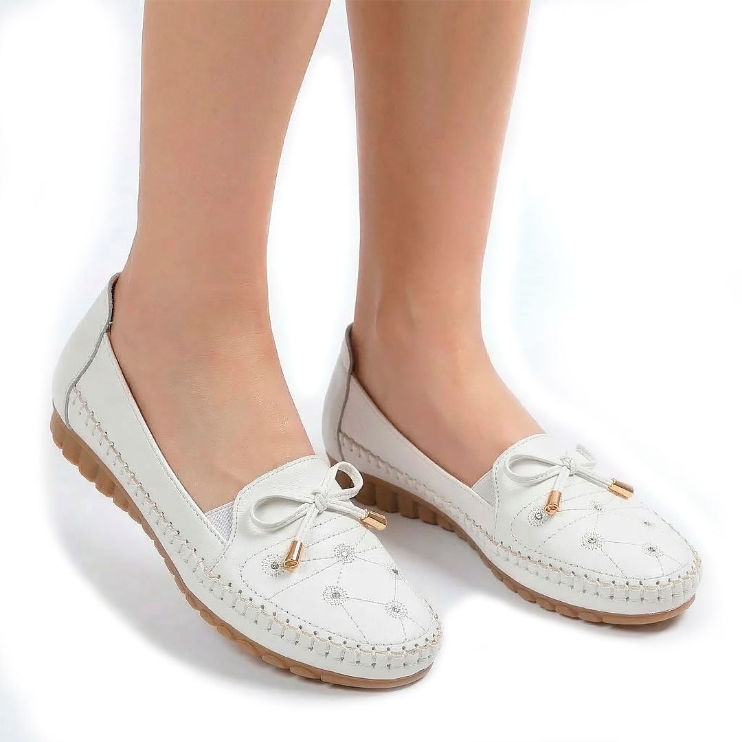 Women's Soft-Touch Studded Driving Loafers Mila