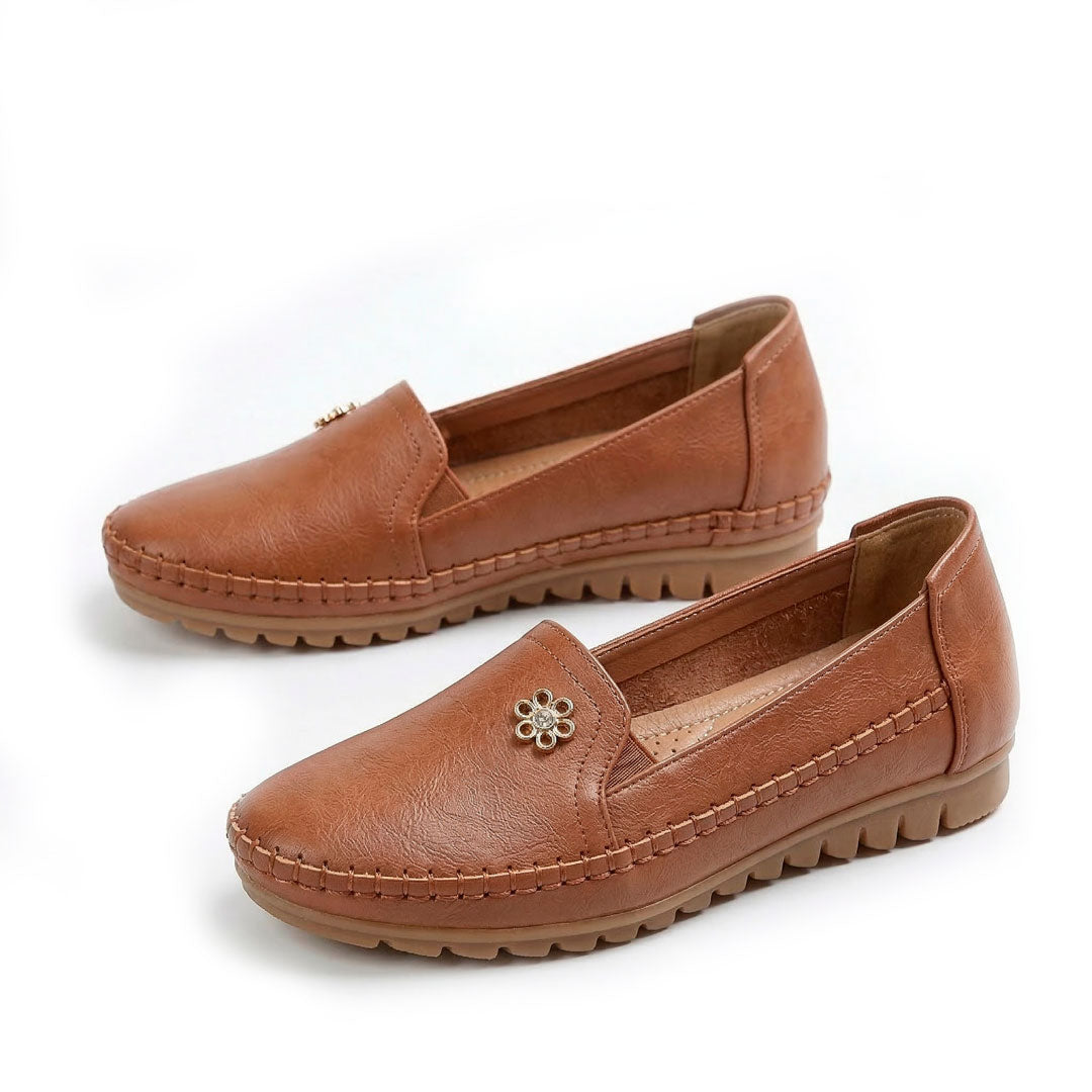 Women's Soft Pebbled Loafers Mila