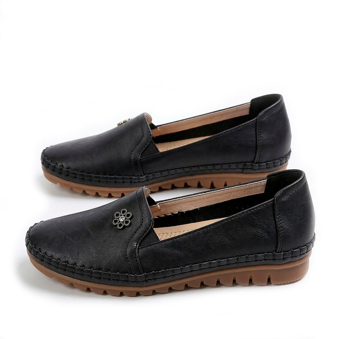 Women's Soft Pebbled Loafers Mila