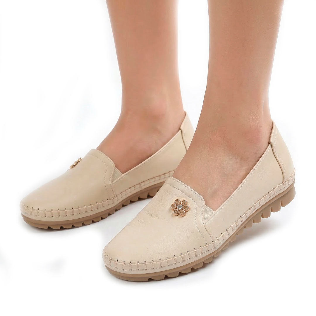 Women's Soft Pebbled Loafers Mila