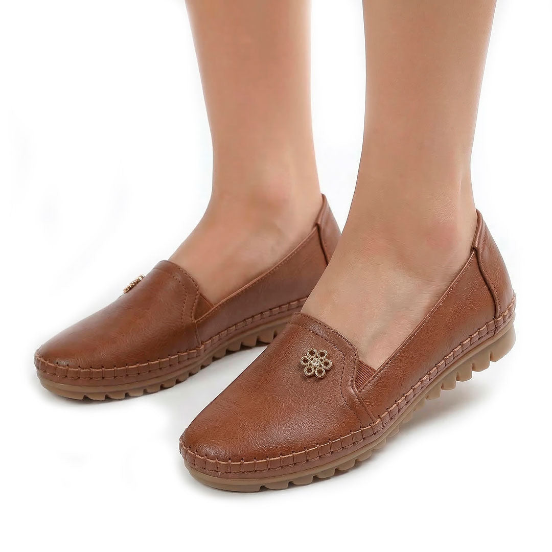 Women's Soft Pebbled Loafers Mila
