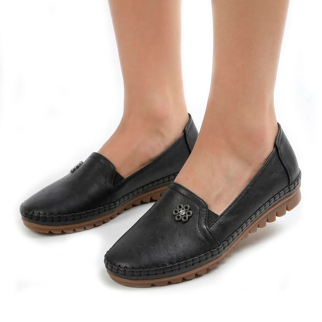 Women's Soft Pebbled Loafers Mila