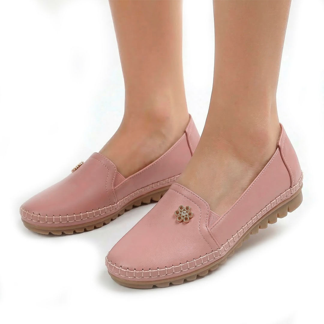 Women's Soft Pebbled Loafers Mila