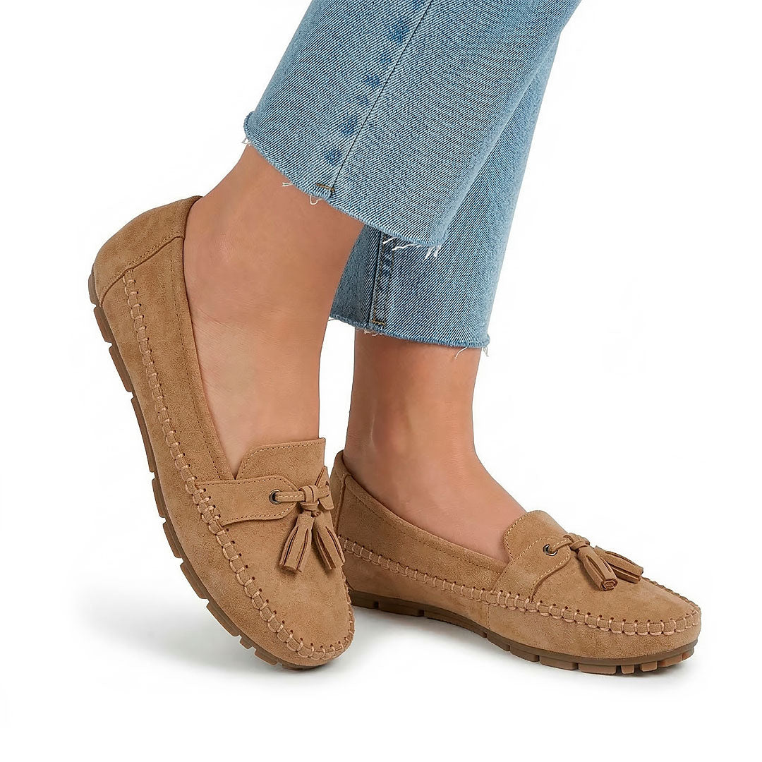 Women's Soft Suede Tassel Driving Loafers Mila