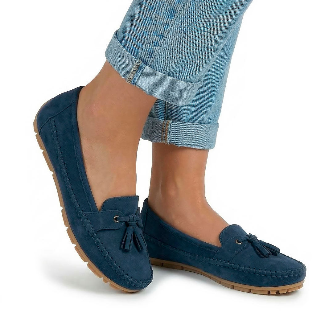 Women's Soft Suede Tassel Driving Loafers Mila