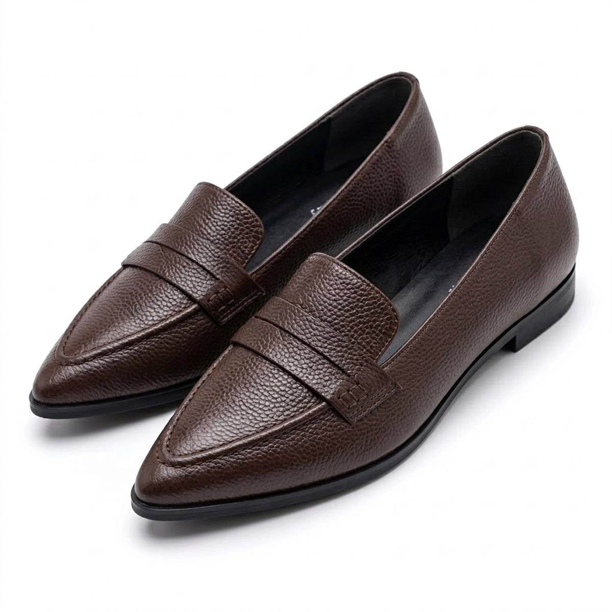 Women's Textured Pebbled Pointed Flats Mila