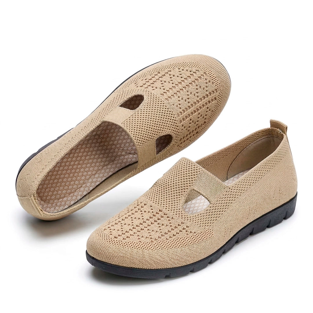 Women's Woven Knit Slip-On Flat Shoes Mila