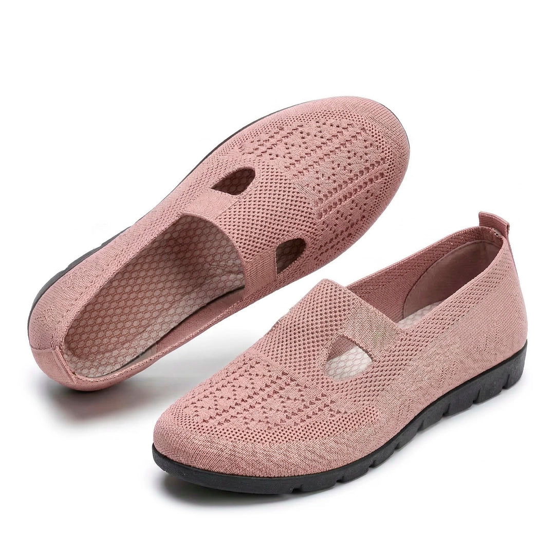 Women's Woven Knit Slip-On Flat Shoes Mila