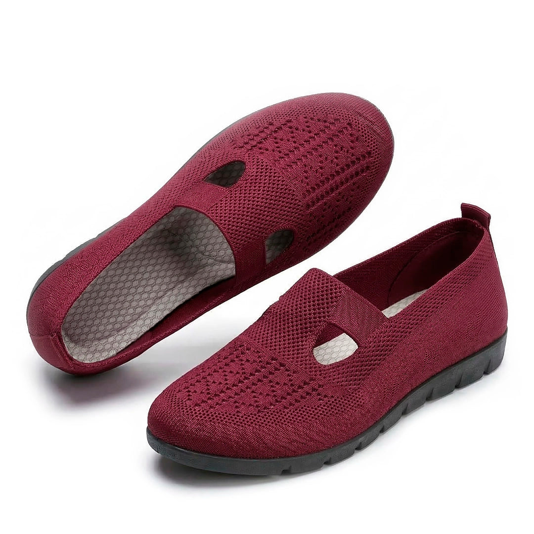 Women's Woven Knit Slip-On Flat Shoes Mila