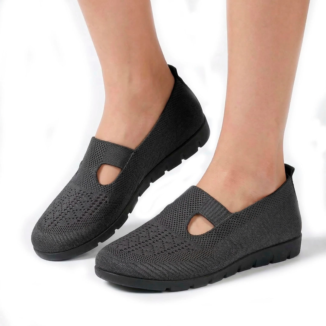 Women's Woven Knit Slip-On Flat Shoes Mila
